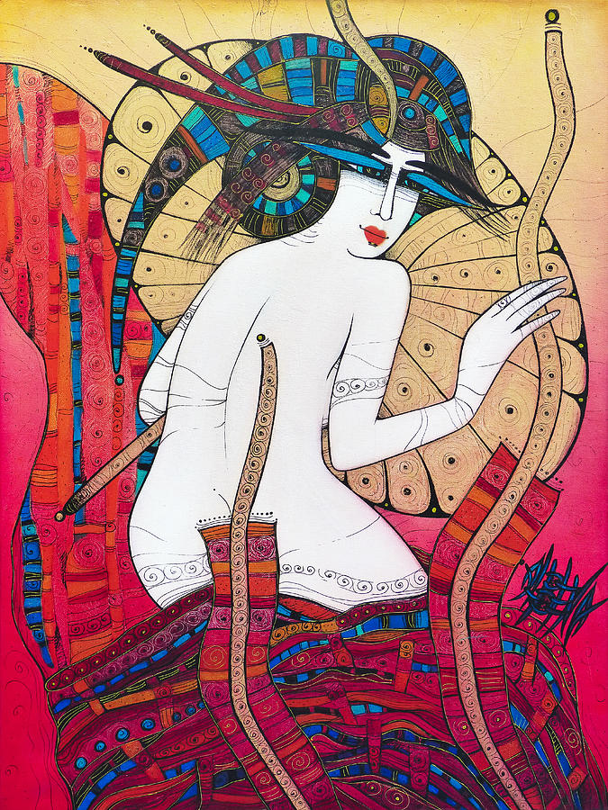 Nude Painting - The Umbrella by Albena Vatcheva
