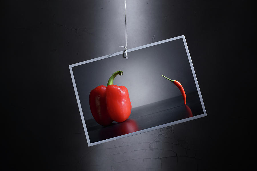 Vegetable Photograph - The Unbalanced Composition/ An Improved Version. by Victoria Ivanova