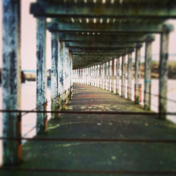 Pier Photograph - The Under Pier #whitby #pier by Peter Edmondson