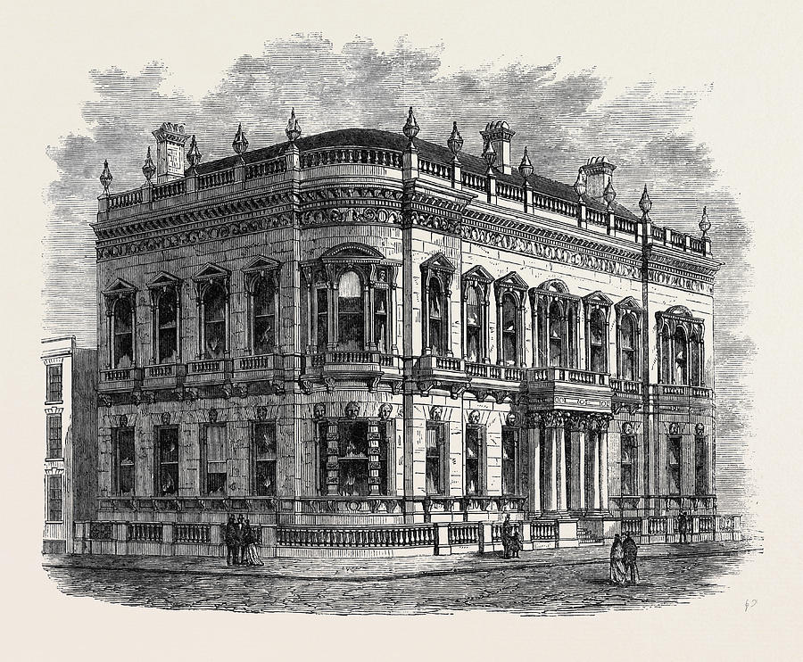 The Union Club House Birmingham Uk 1869 Drawing by English School - Fine  Art America