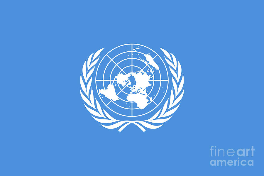 United Nations Flag of UN Digital Art by Sterling Gold