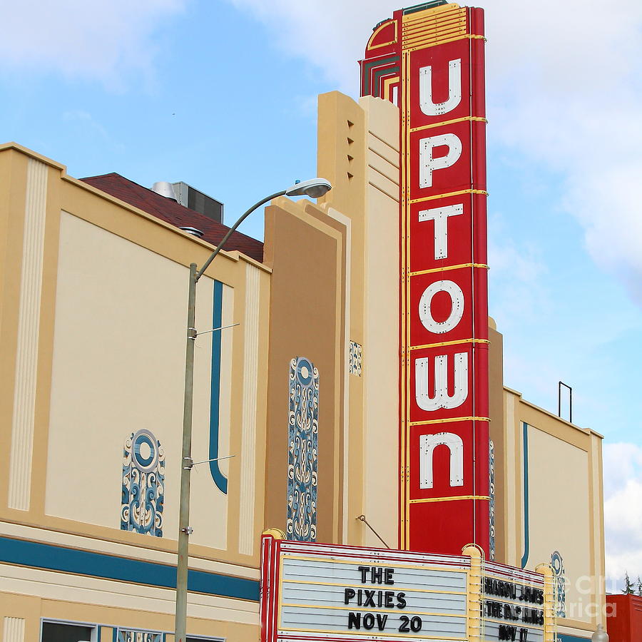 The Uptown Theater in Napa California Wine Country 7D8981 square Photograph by Wingsdomain Art and Photography