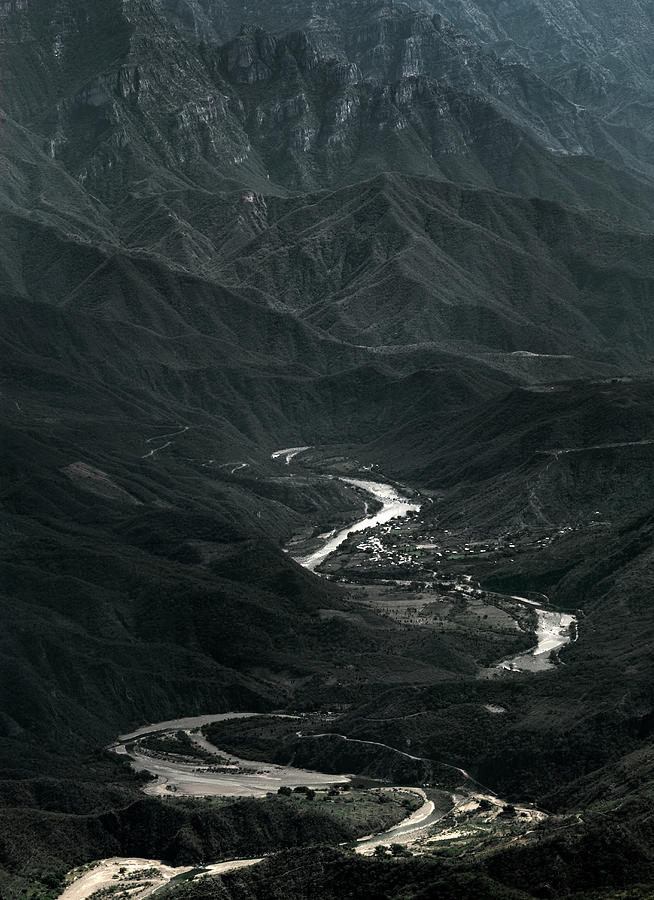 The Urique River Winds Through Copper Photograph by Ryan Heffernan