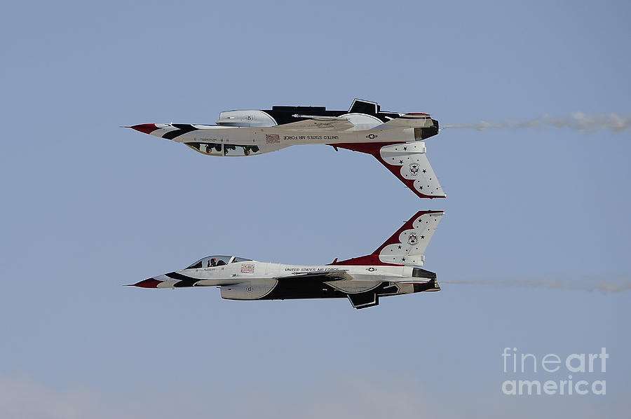 Transportation Photograph - The U.s. Air Force Thunderbirds by Remo Guidi
