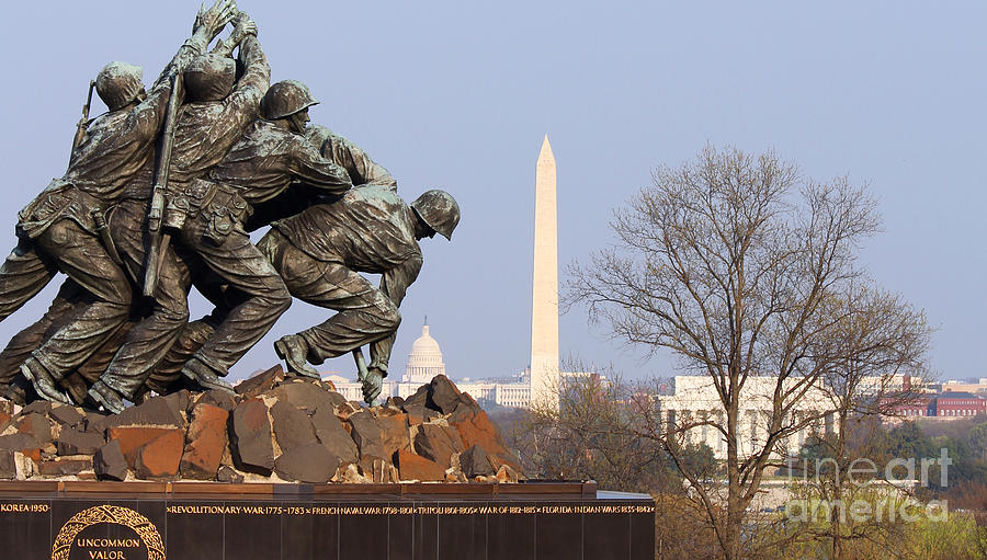 The US Marine Corps Memorial 1142 Photograph by Jack Schultz