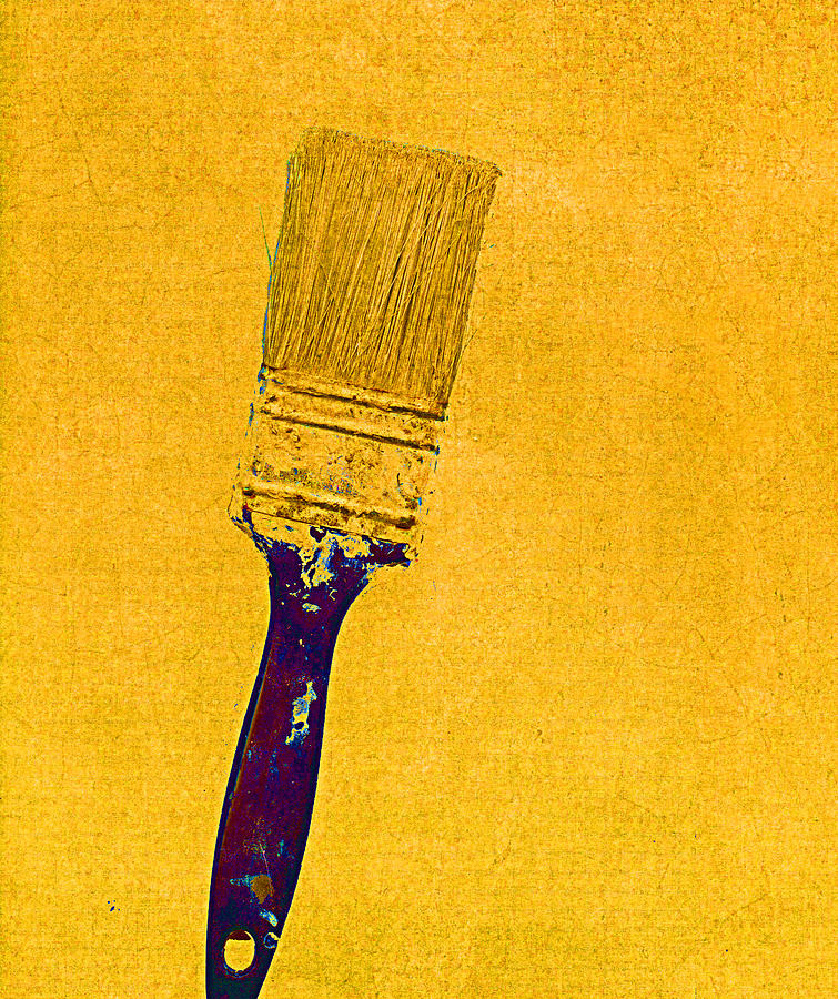 Still Life Mixed Media - The Used Paintbrush by Bob RL Evans