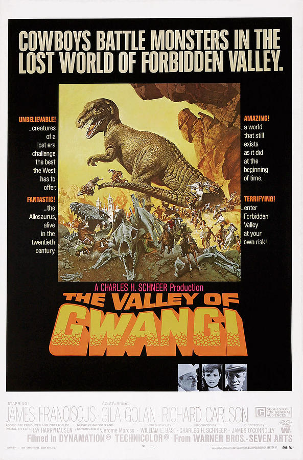 The Valley Of Gwangi, Us Poster Art Photograph by Everett