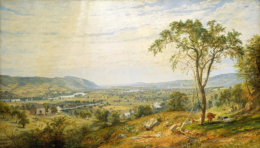 The Valley of Wyoming Painting by Jasper Francis Cropsey