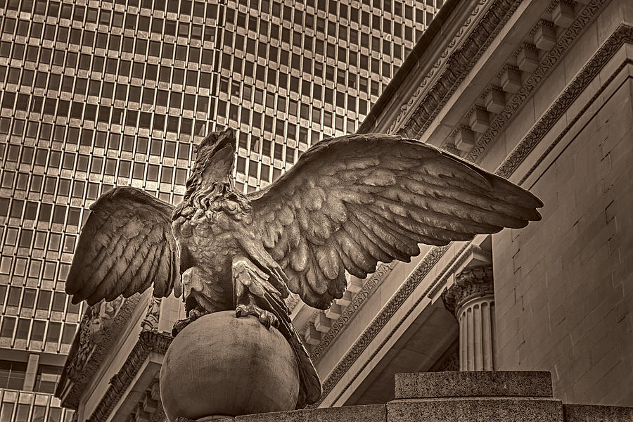 New York City Photograph - The Vanderbilt Eagle  by Susan Candelario