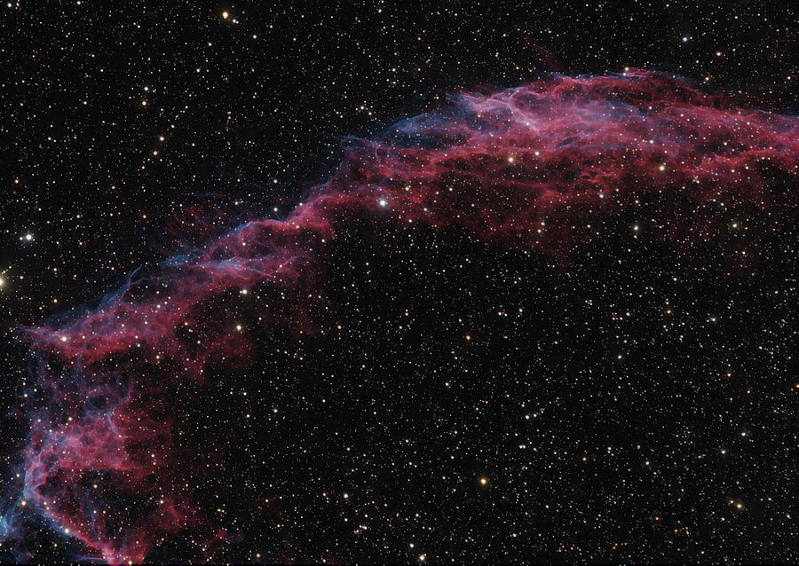 Astronomy Photograph - The Veil Nebula by Brian Peterson Astronomy Photograph - The Veil Nebula by Brian Peterson