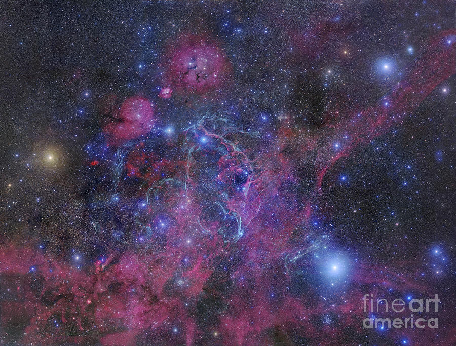 Interstellar Photograph - The Vela Supernova Remnant by Robert Gendler