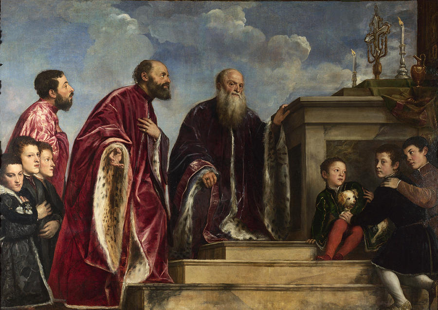 The Vendramin Family Painting by Titian and Workshop