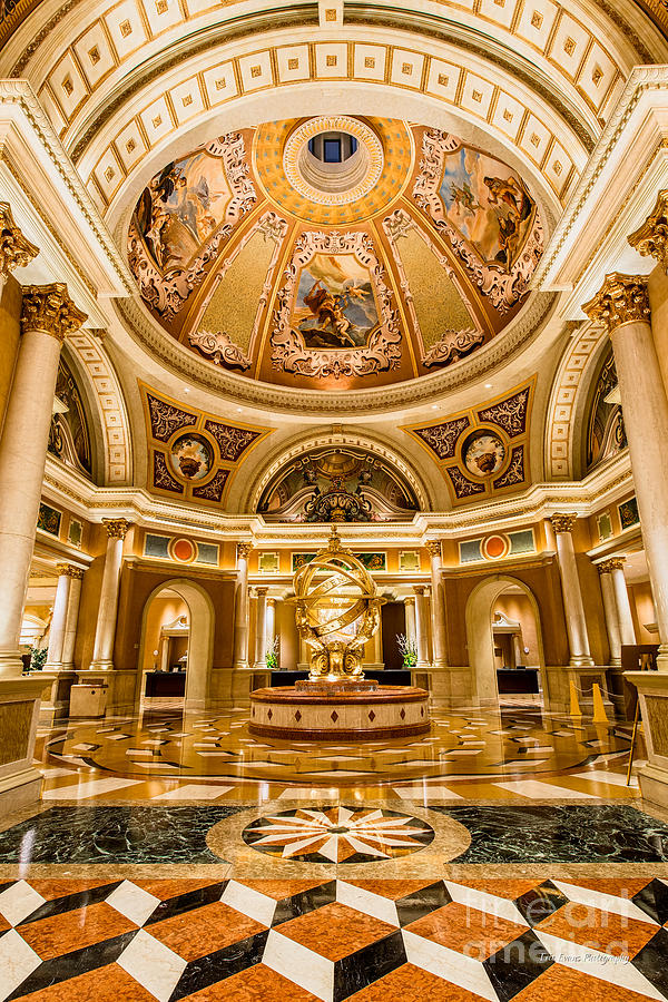 Las Vegas Photograph - The Venetian Casino Entrance Statue by Aloha Art