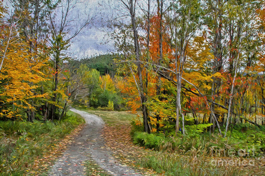Fall Painting - The Vermont Rural Life by Deborah Benoit