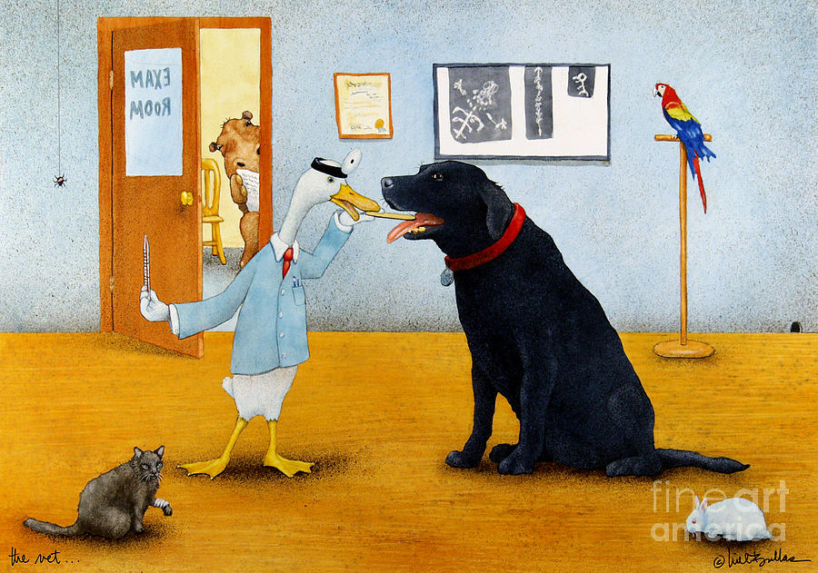 Parrot Painting - The Vet... by Will Bullas