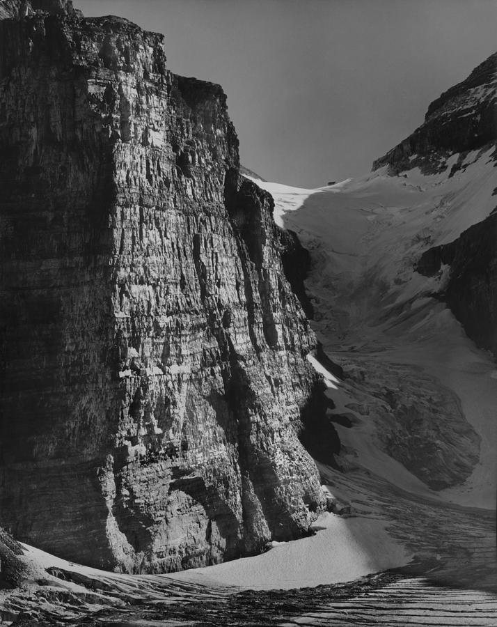 1M3526-The Victoria Glacier and Death Trap Photograph by Ed  Cooper Photography