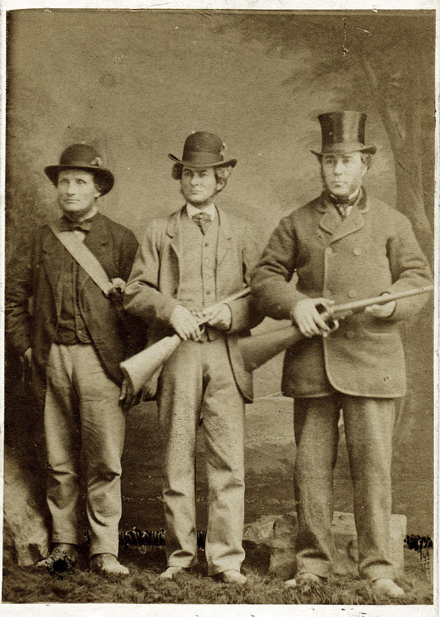 The Victorian Hunting Party Men with Guns Photograph by Duncan1890