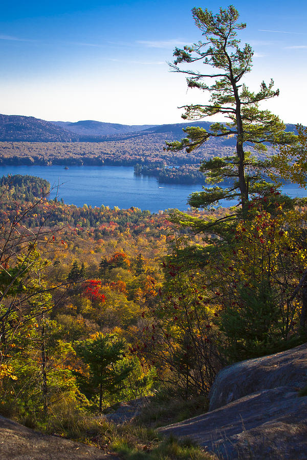 The View from Bald Mountain - Old Forge New York Photograph by David Patterson