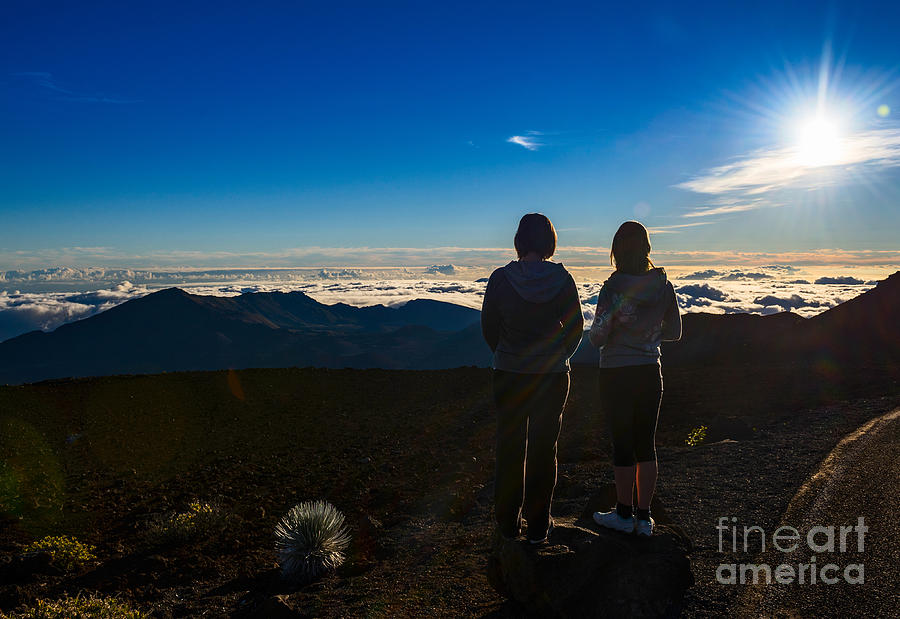 Haleakala National Park Photograph - The View from Here - summit of Haleakala Volcano in Maui. by Jamie Pham
