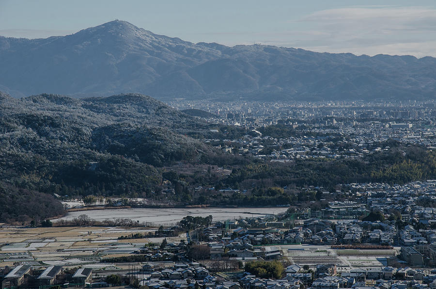 The View From Ogurayama With Snow, Kyoto Photograph by Kaoru Hayashi The View From Ogurayama With Snow, Kyoto Photograph by Kaoru Hayashi
