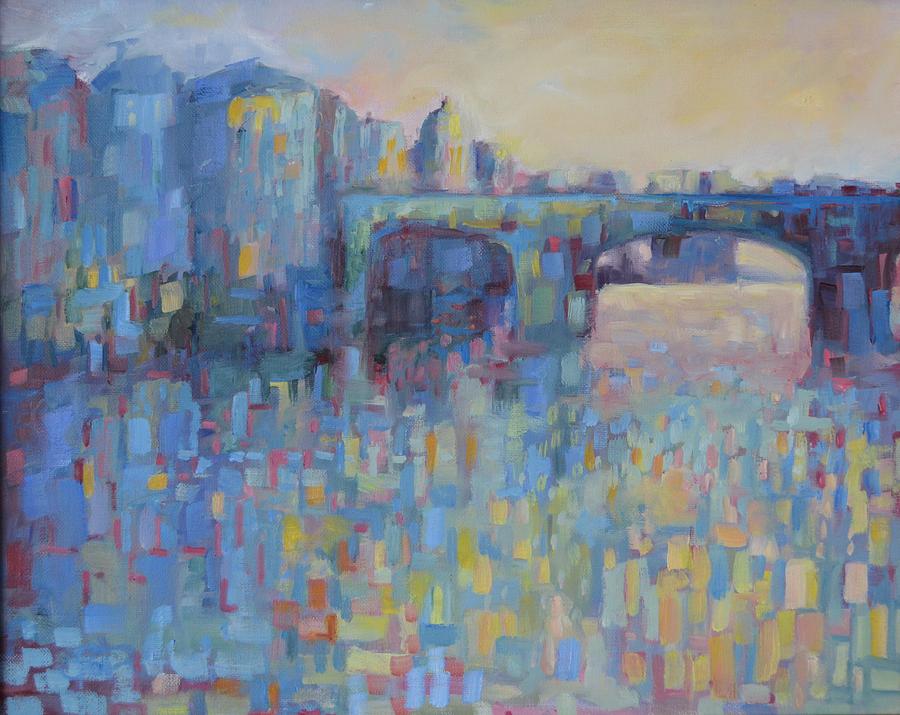 The View From Ponte Vecchio Painting by Patricia Maguire