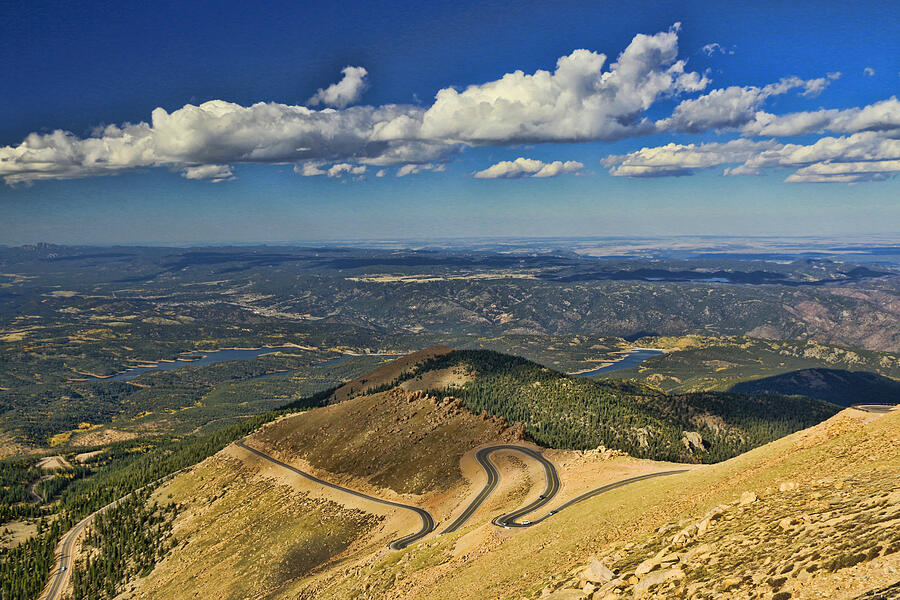 Nature Photograph - The View From the Summit of Pikes Peak by Allen Beatty
