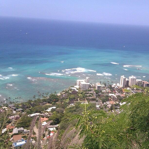 Honolulu Photograph - The View From The Top Of Diamond Head! by Sierra  Christopher
