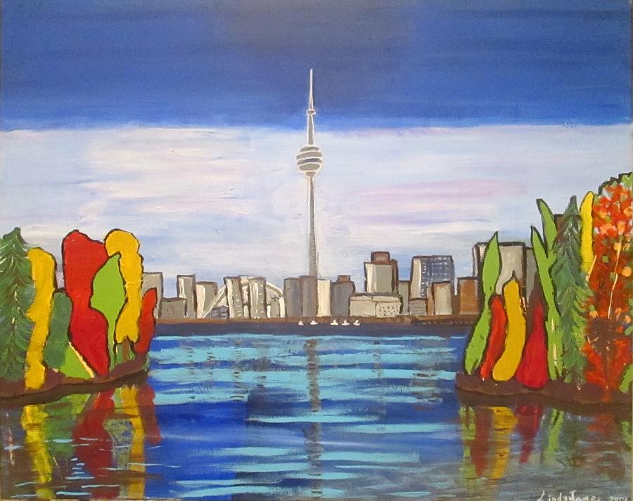 The View from Toronto Islands Painting by Jennylynd James
