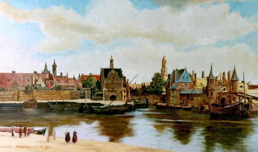 Jan Vermeer Painting - The View of Delft by Henryk Gorecki