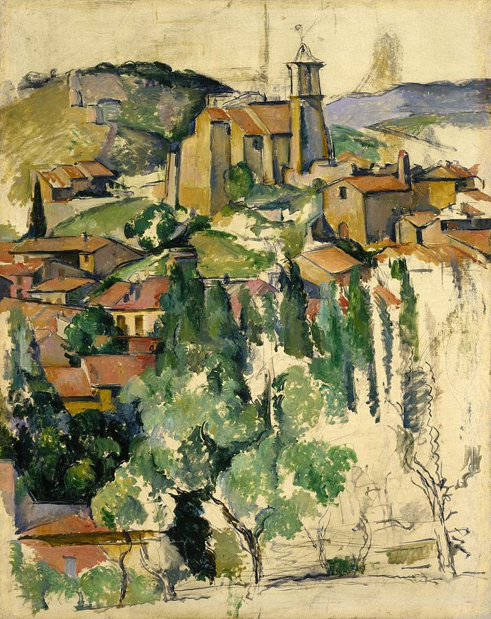 Impressionism Painting - The Village of Gardanne by Paul Cezanne