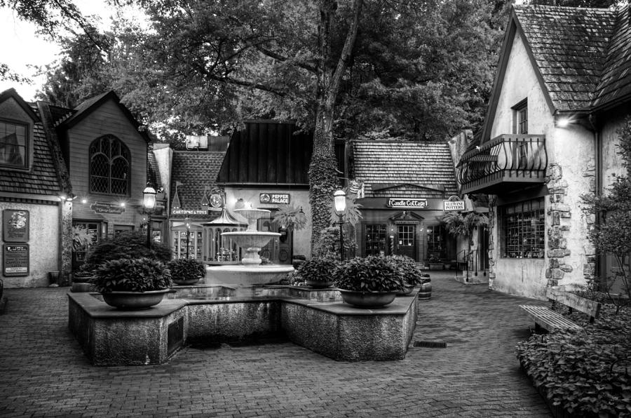 The Village of Gatlinburg in Black and White Photograph by Greg and Chrystal Mimbs