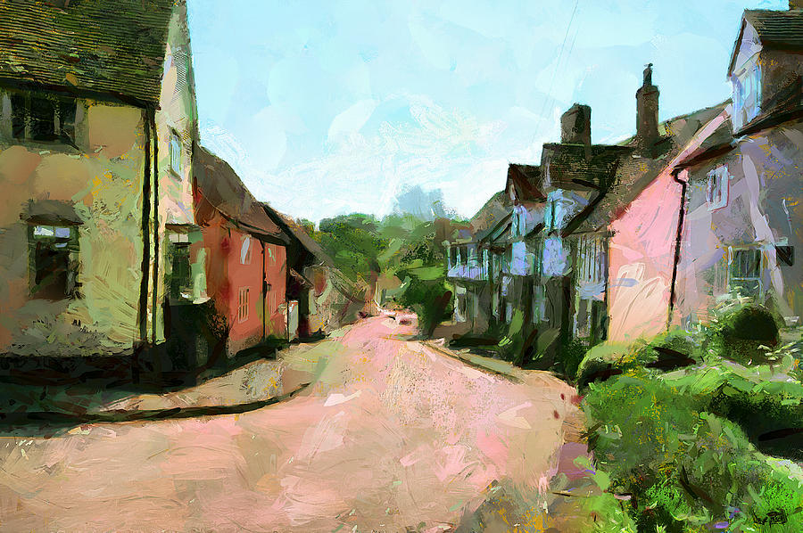 The Village Painting by Wayne Pascall