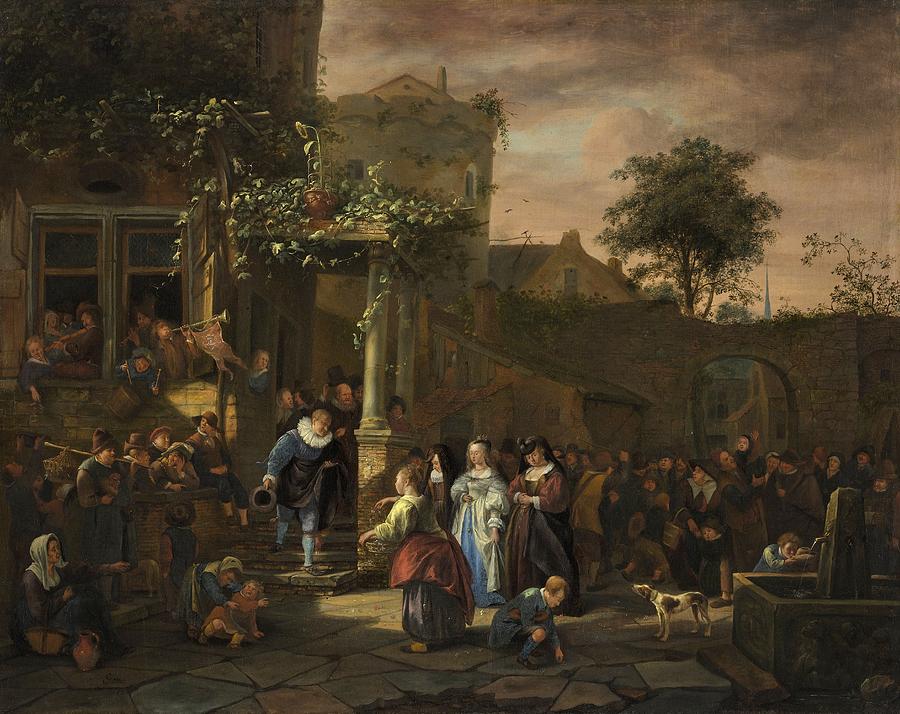 The Village Wedding Painting by Jan Steen | Fine Art America