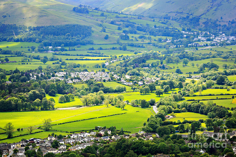The villages of Portinscale and Braithwaite in the Lake District Photograph by Louise Heusinkveld