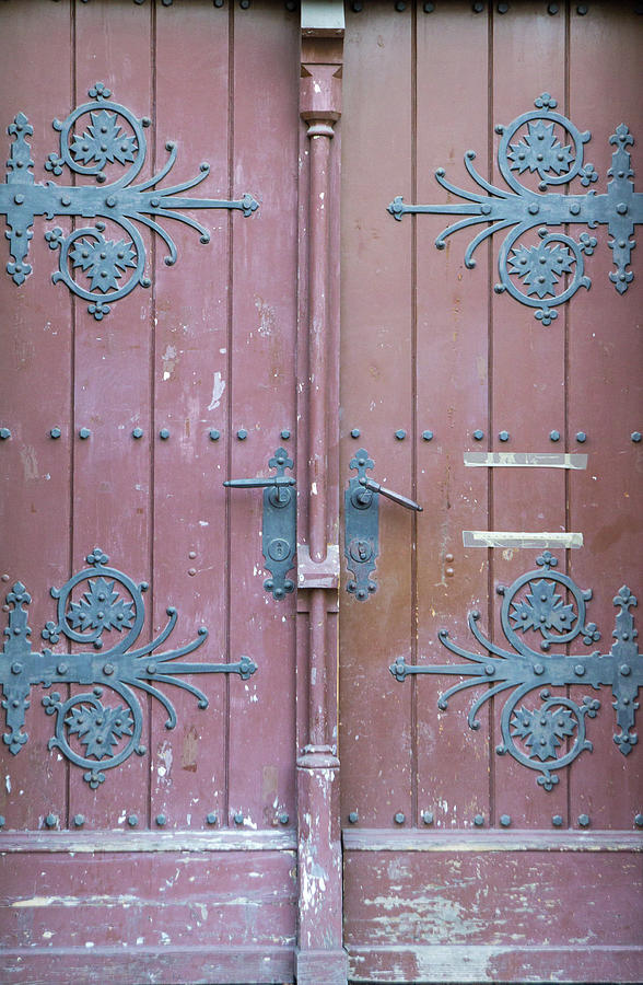 The Vintage Brown  Wooden Front Door Of Photograph by Bogdan Khmelnytskyi