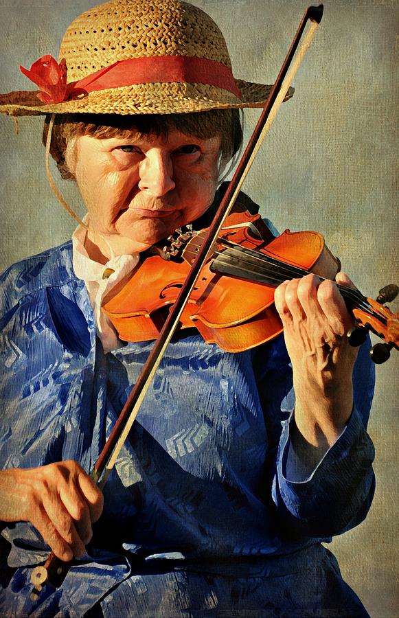 Music Photograph - The Violin by Diana Angstadt