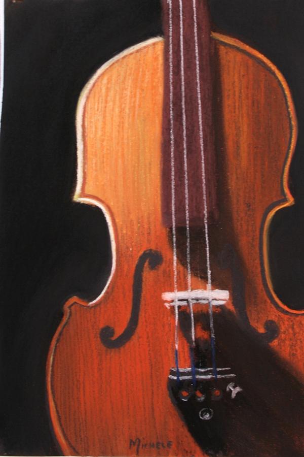 The Violin Pastel by Michele Turney