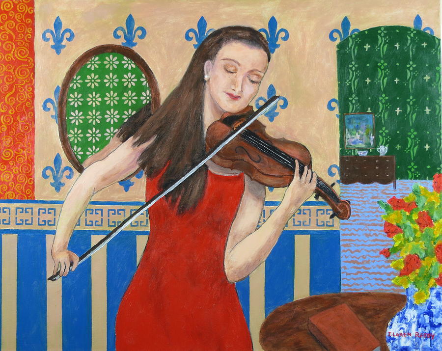 The Violinist Painting by J Loren Reedy