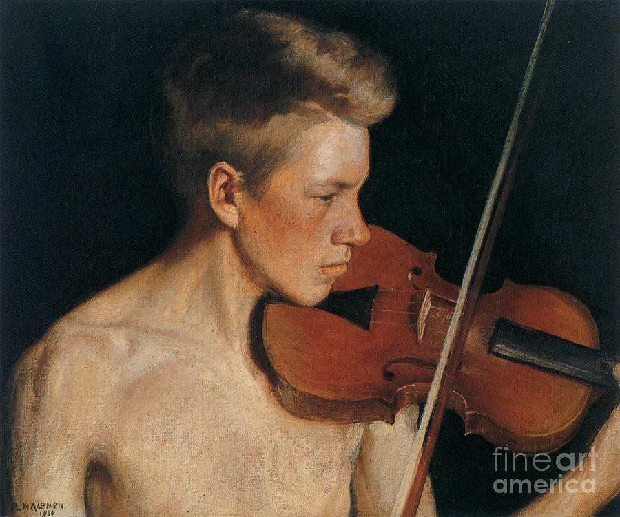 The Violinist Painting
