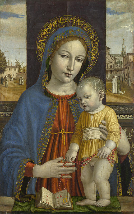The Virgin and Child Painting by Ambrogio Bergognone - Fine Art America