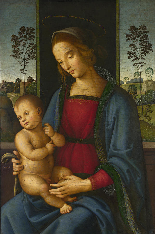 The Virgin and Child Painting by Andrea di Aloigi