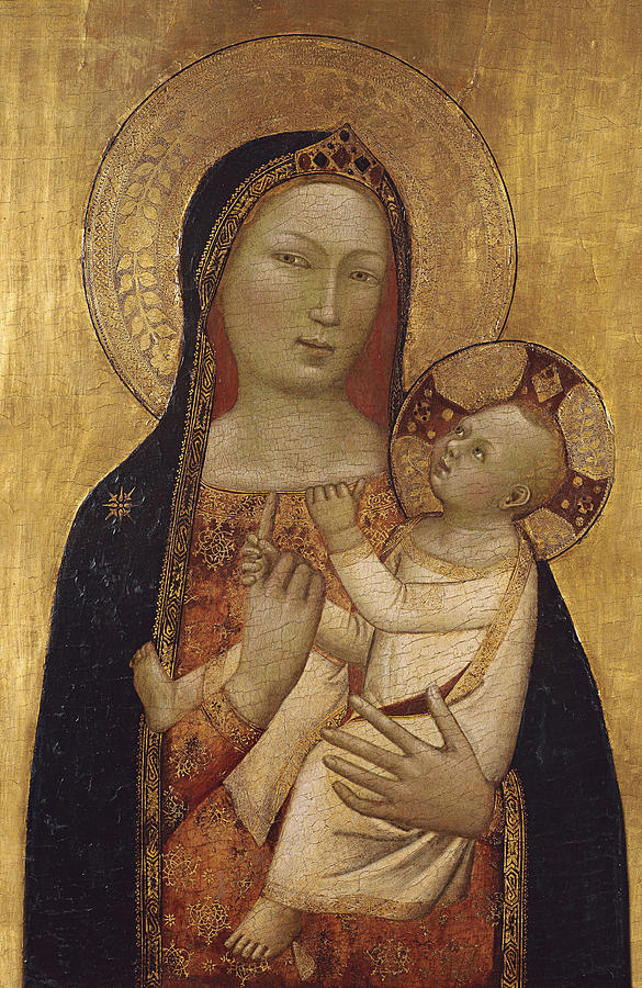 The Virgin and Child Painting by Bernardo Daddi