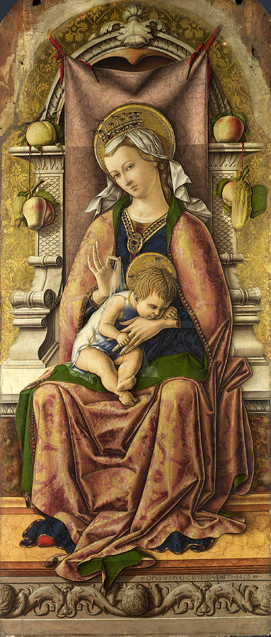 The Virgin and Child Painting by Carlo Crivelli