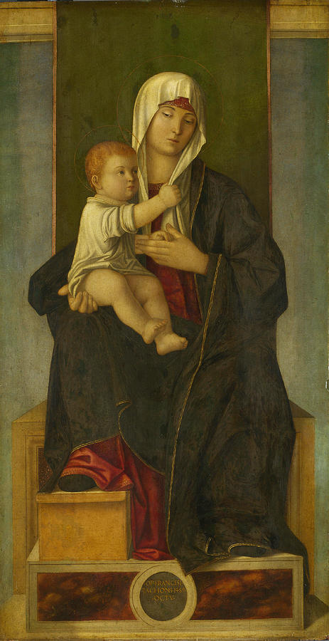 Madonna Painting - The Virgin and Child by Francesco Tacconi