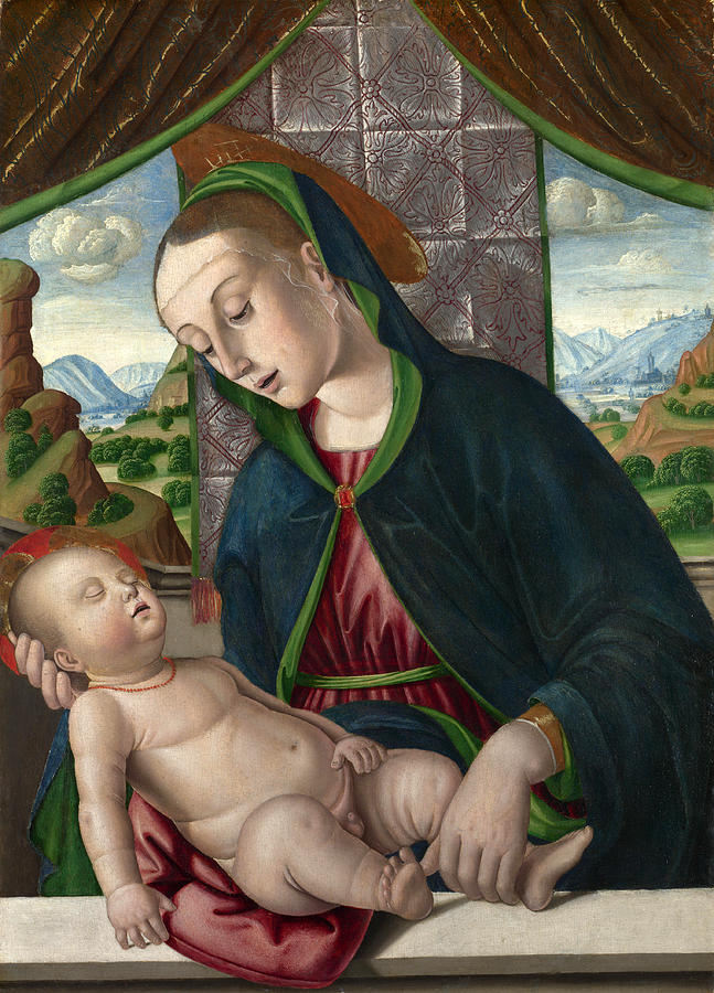 The Virgin and Child Painting by Giovanni Santi