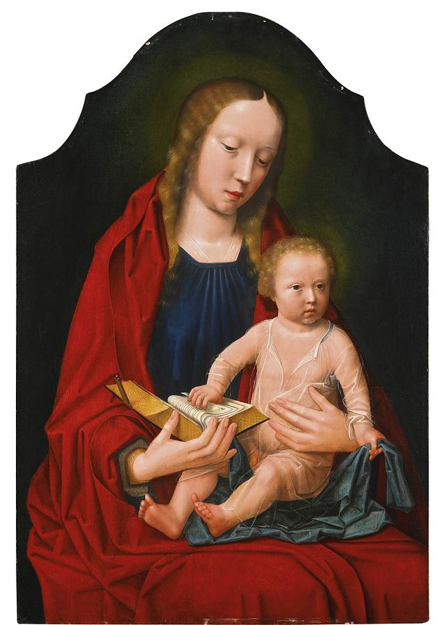 The Virgin And Child Painting by Celestial Images