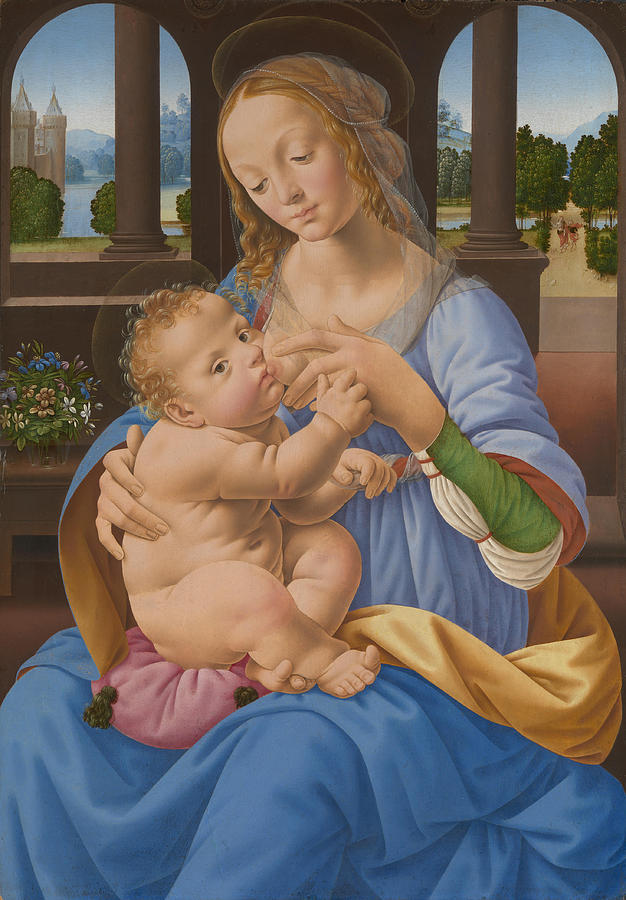 The Virgin and Child Painting by Lorenzo di Credi