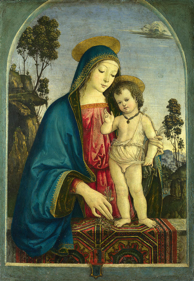 The Virgin and Child Painting by Pintoricchio