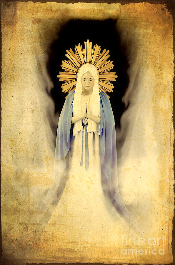 Madonna Painting - The Virgin Mary Gratia plena by Cinema Photography