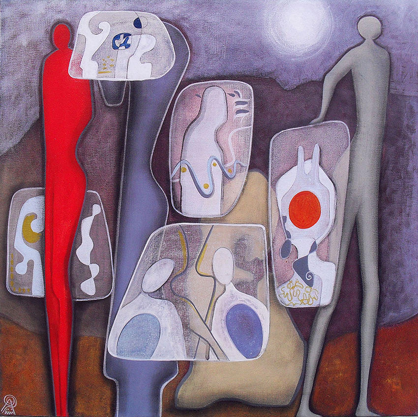 Visible Painting - The visible over the invisible by Annamaria Papalini Visible Painting - The visible over the invisible by Annamaria Papalini